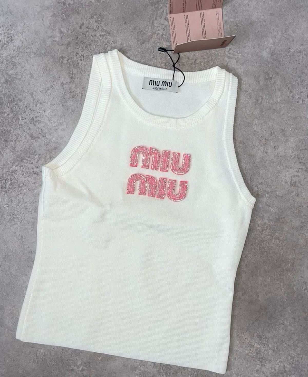 Débardeur miu miu rose