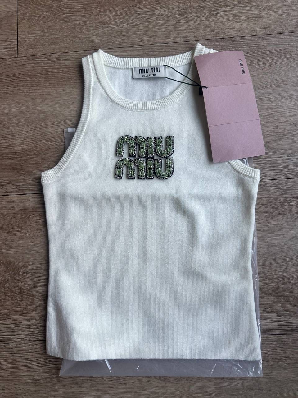 Débardeur miu miu vert
